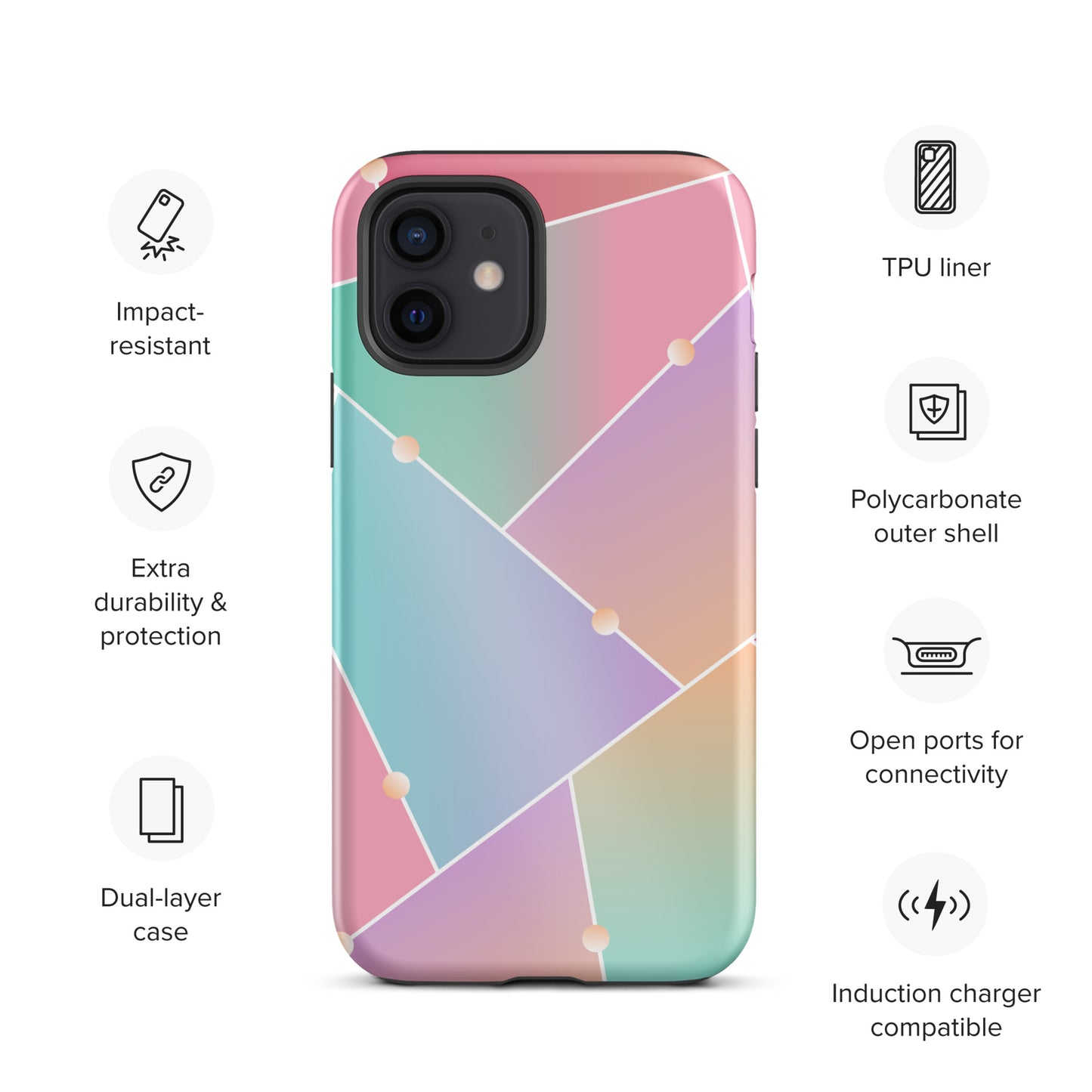 Glass Pattern Tough iPhone case