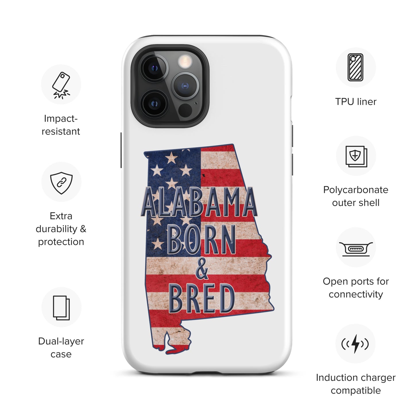 Alabama Tough iPhone case