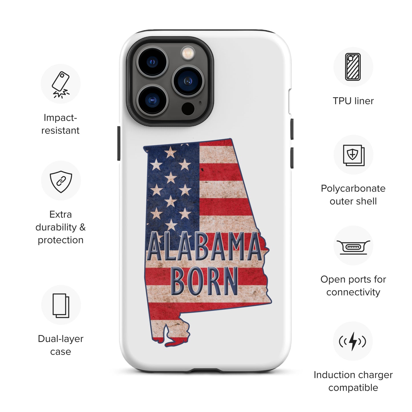 Alabama Tough iPhone case