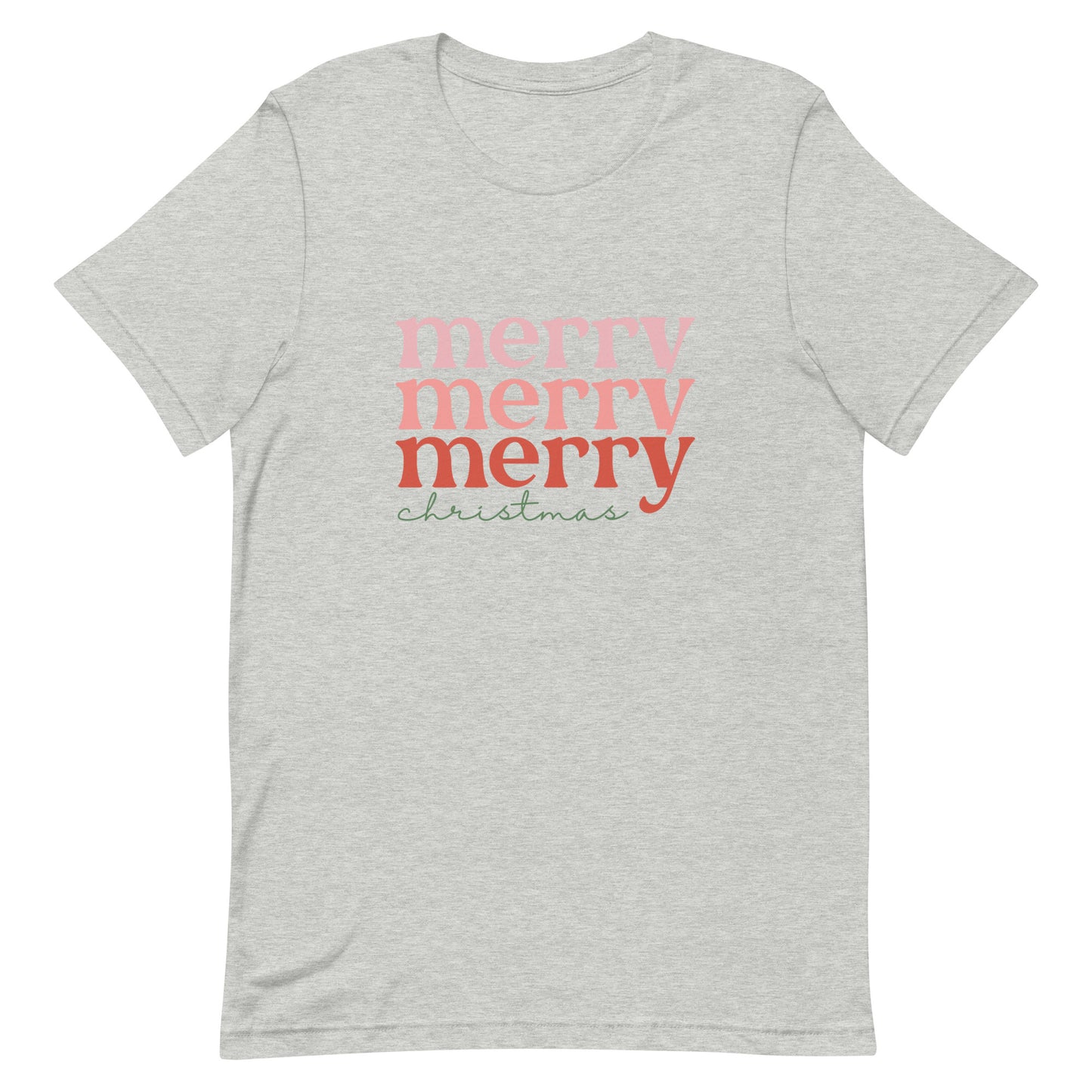 Merry Merry Merry Christmas Unisex t-shirt