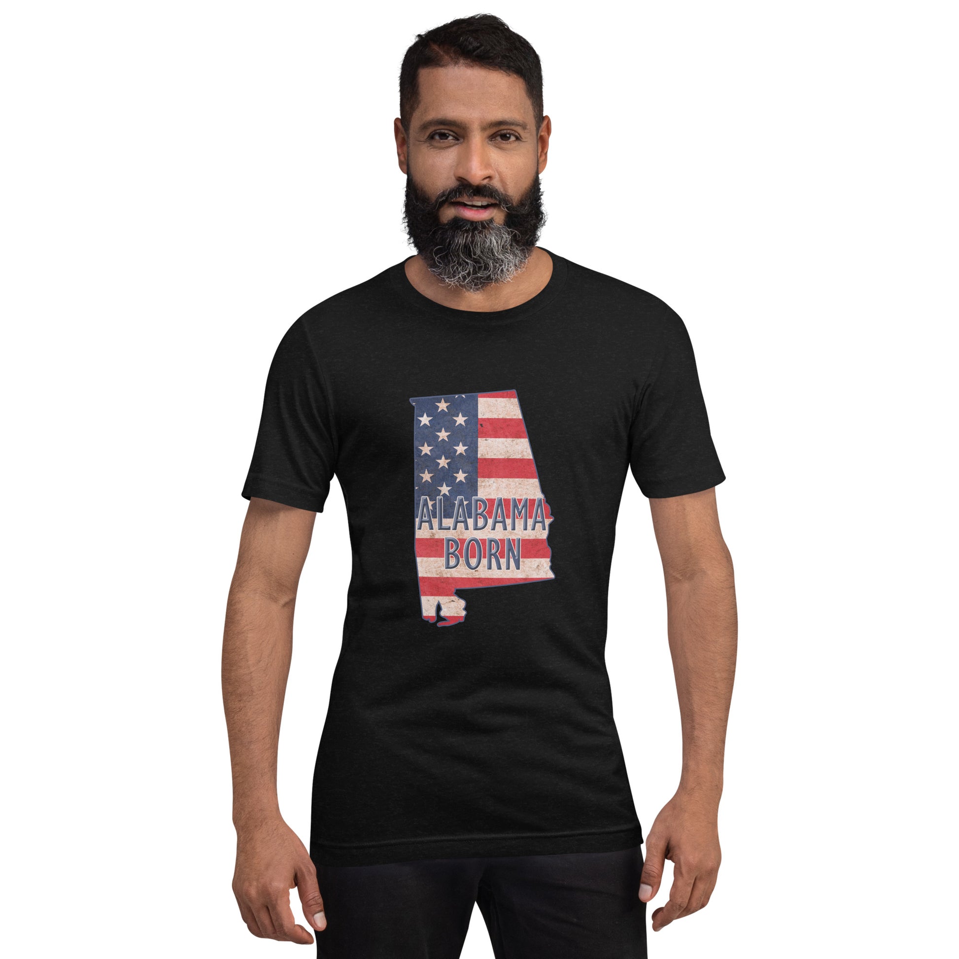 Alabama Born US Flag Unisex T-shirt
