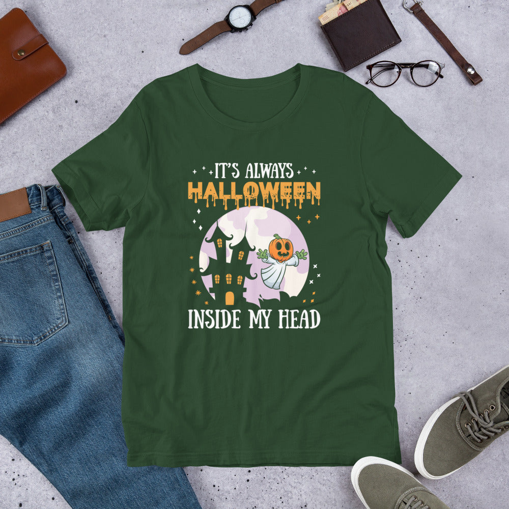 It's Always Halloween Inside My Head Unisex t-shirt