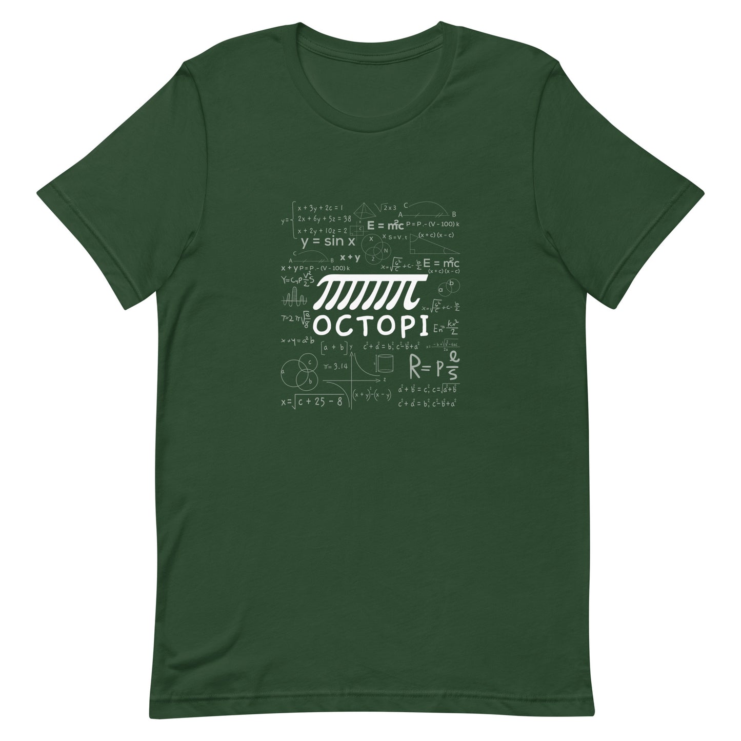 Pi Octopi Math Formula Mathematician Unisex t-shirt