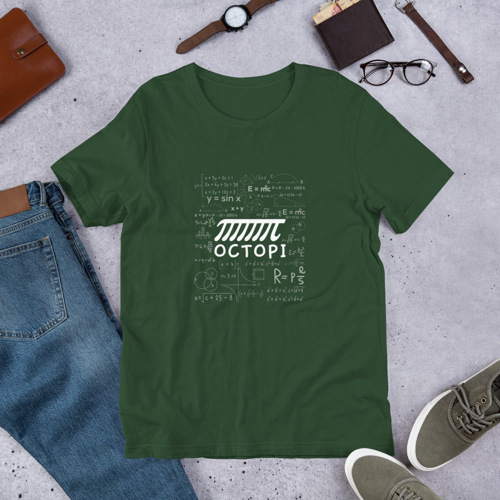 Pi Octopi Math Formula Mathematician Unisex t-shirt