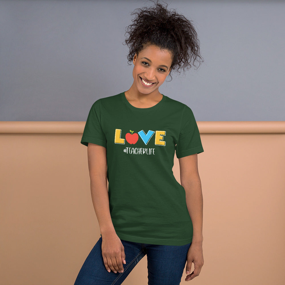 Love #teacherlife Unisex t-shirt