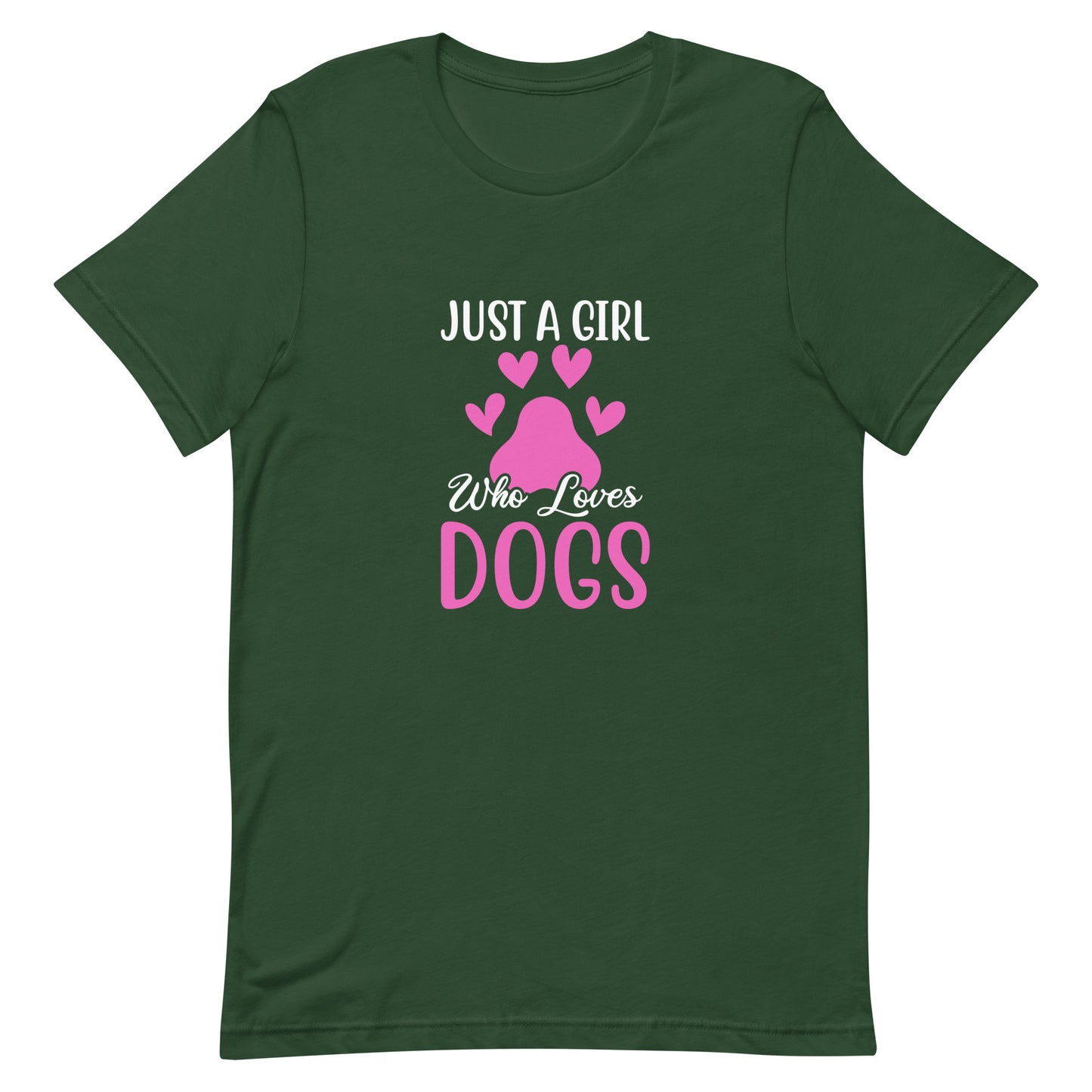 Just a Girl Who Loves Dogs Unisex t-shirt