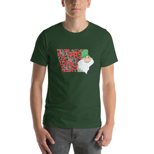 Iowa Christmas Elf Unisex t-shirt