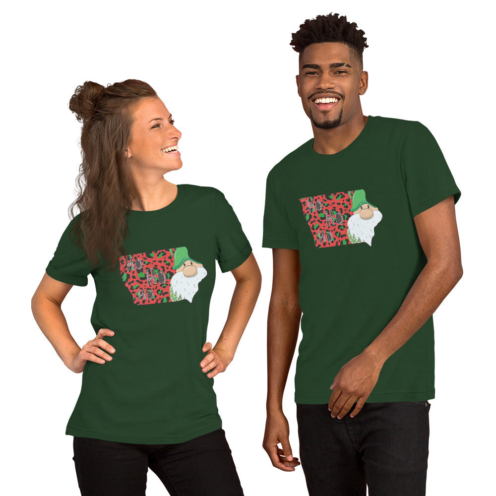 Iowa Christmas Elf Unisex t-shirt