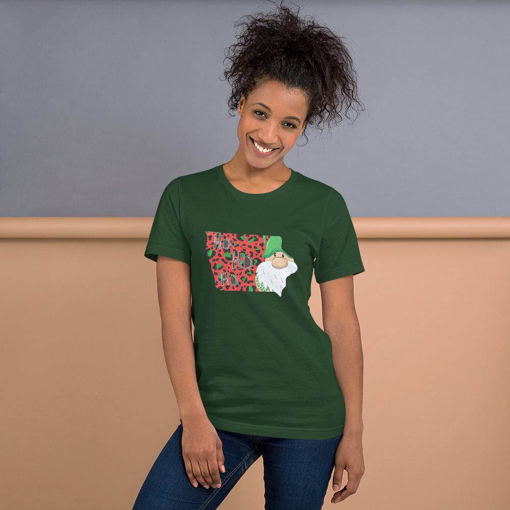 Iowa Christmas Elf Unisex t-shirt