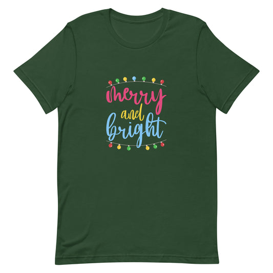 Merry and Bright Unisex t-shirt
