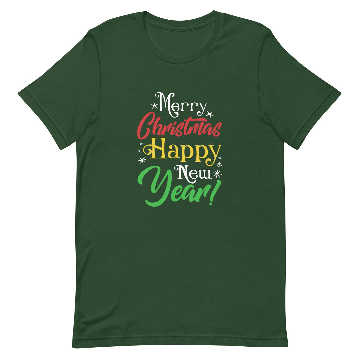 Merry Christmas Happy New Year Unisex t-shirt