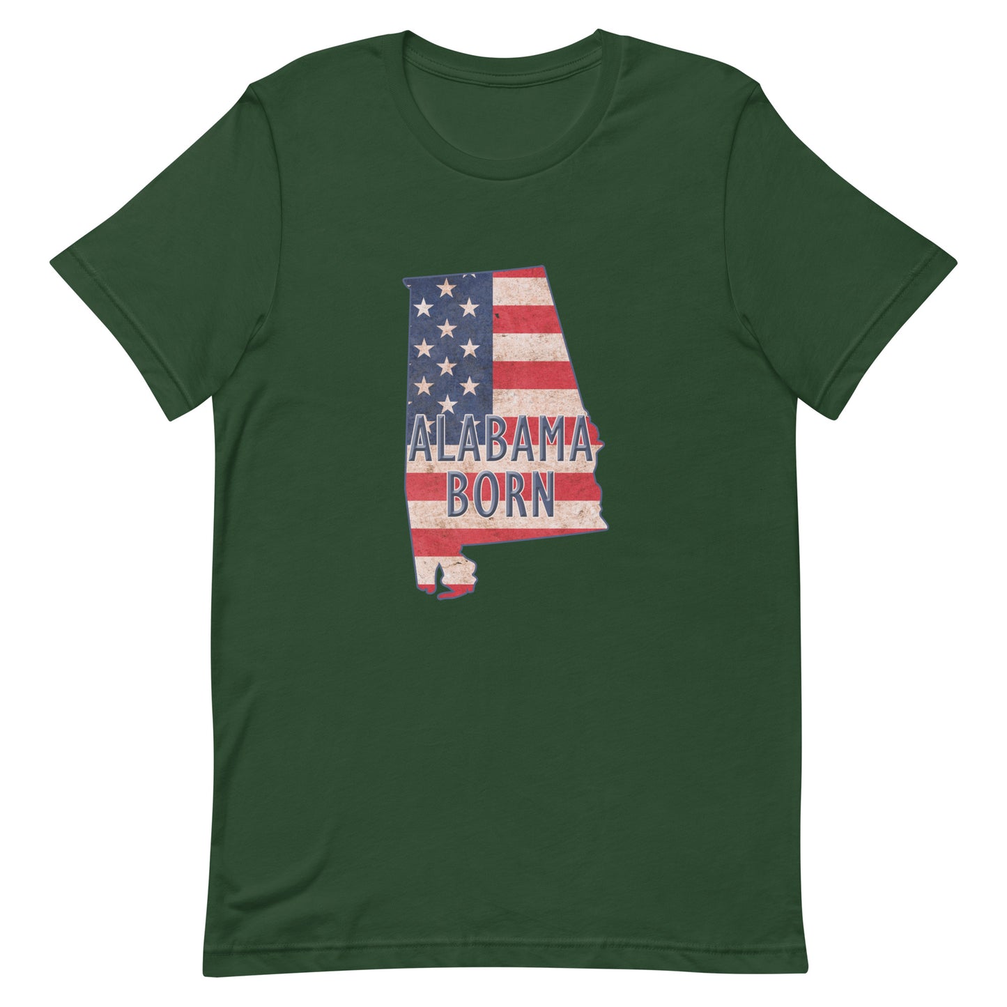 Alabama Born US Flag Unisex T-shirt
