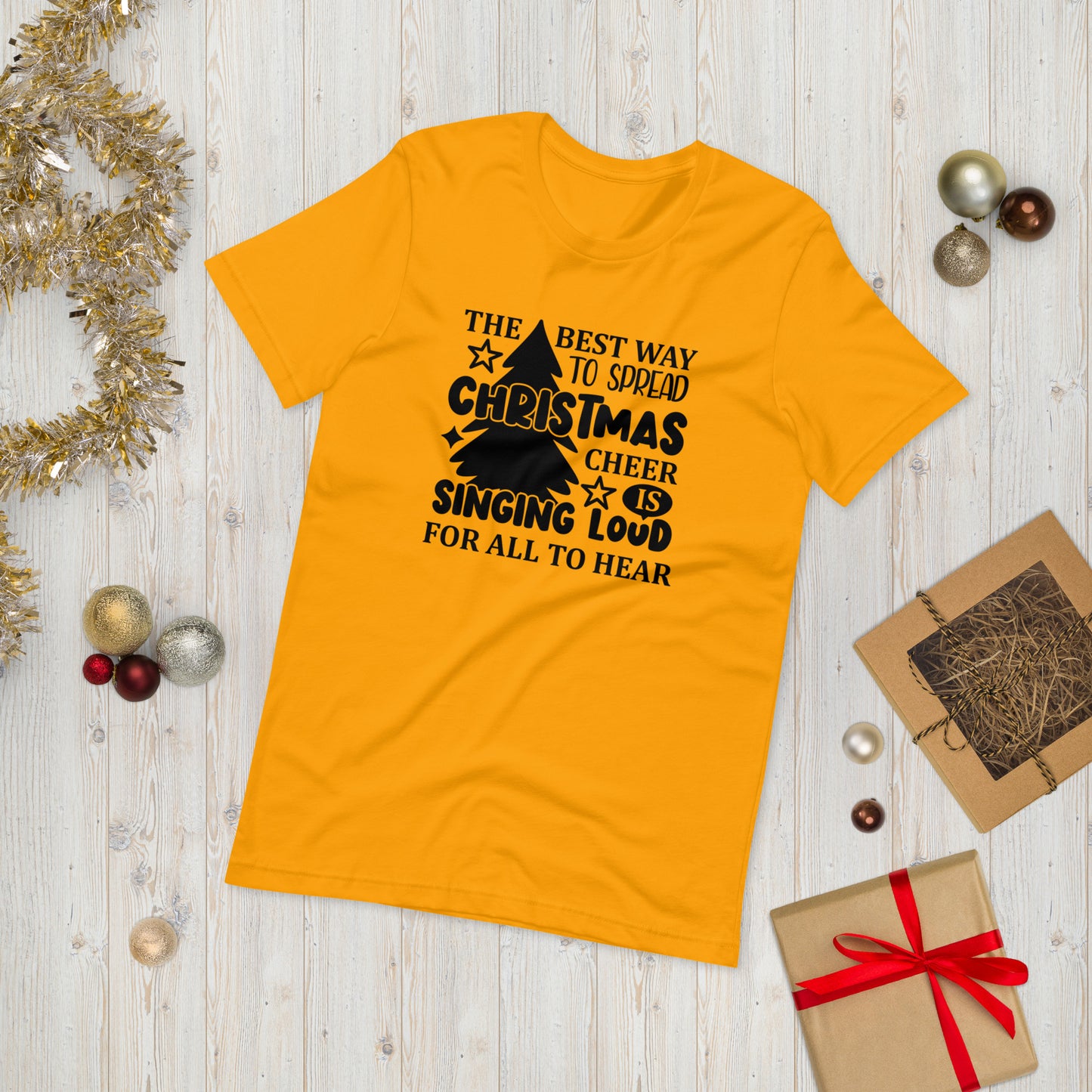 The Best Way to Spread Christmas Cheer Unisex t-shirt