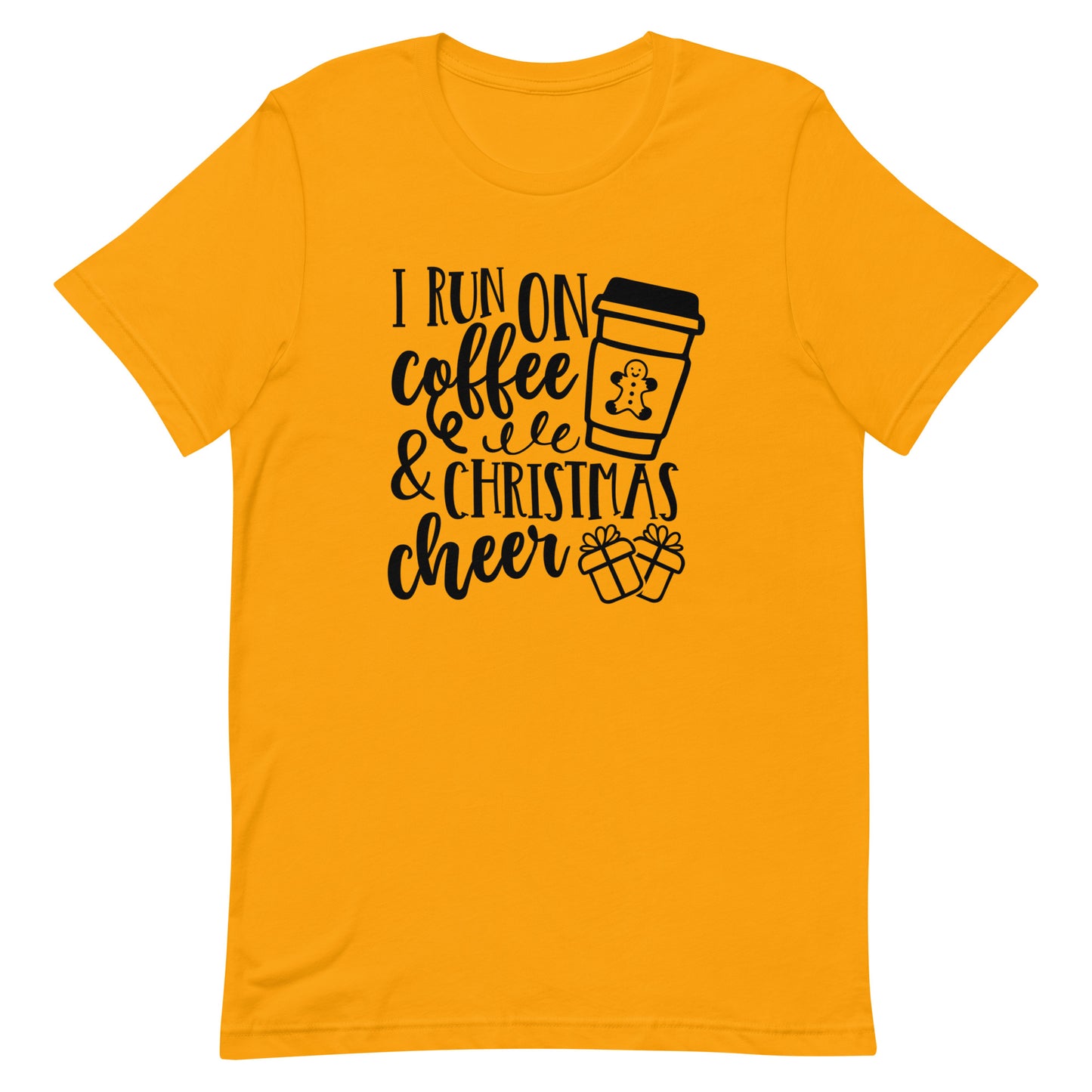 I Run on Coffee & Christmas Cheer Unisex t-shirt