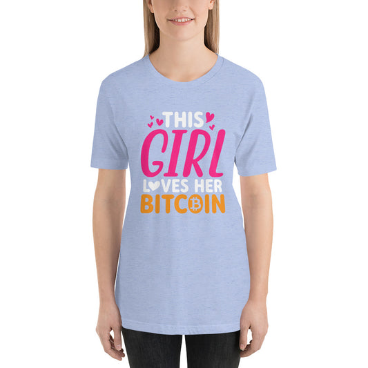 This Girl Loves Her Bitcoin Unisex t-shirt