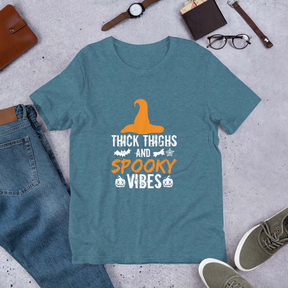 Thick Thighs and Spooky Vibes Unisex t-shirt