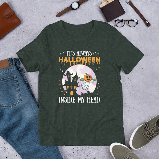 It's Always Halloween Inside My Head Unisex t-shirt