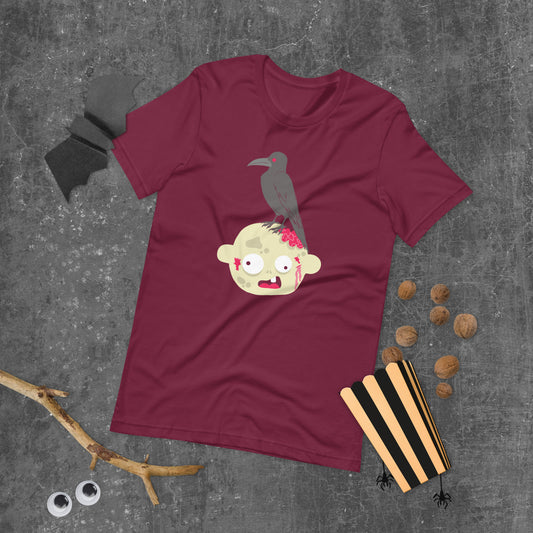 Crow on Head Unisex T-shirt