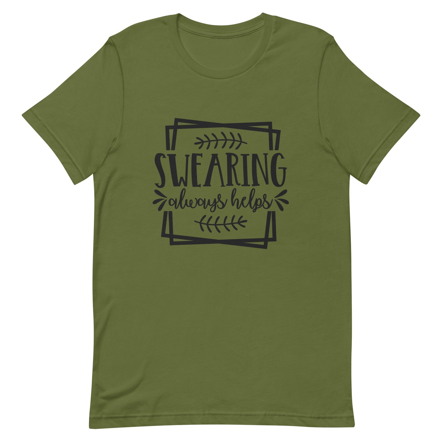 Swearing Always Helps Unisex t-shirt