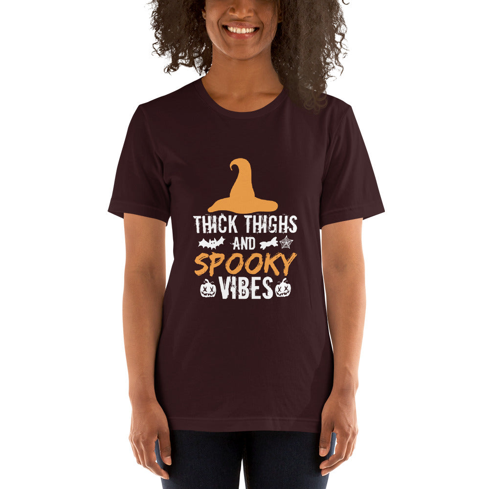 Thick Thighs and Spooky Vibes Unisex t-shirt