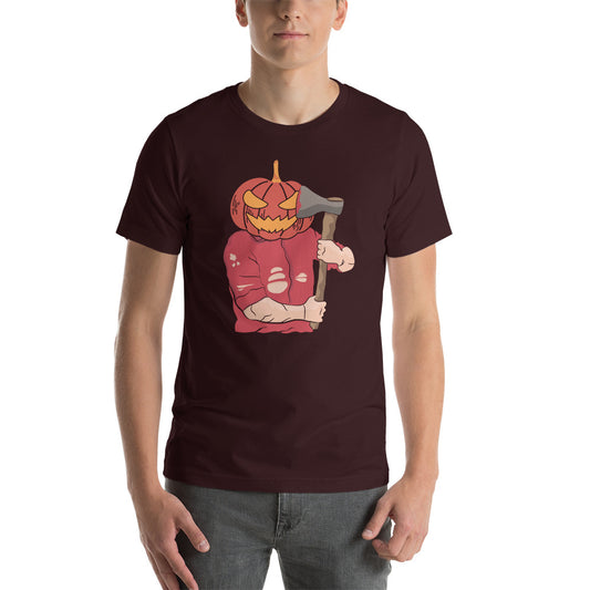 Scary Pumpkin Man Unisex t-shirt