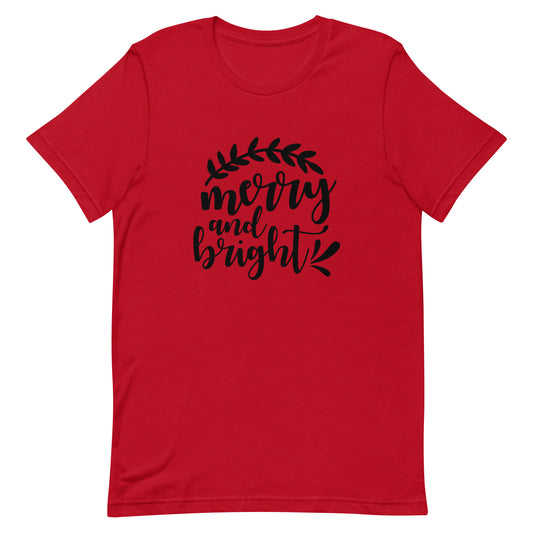 Merry and Bright Unisex t-shirt