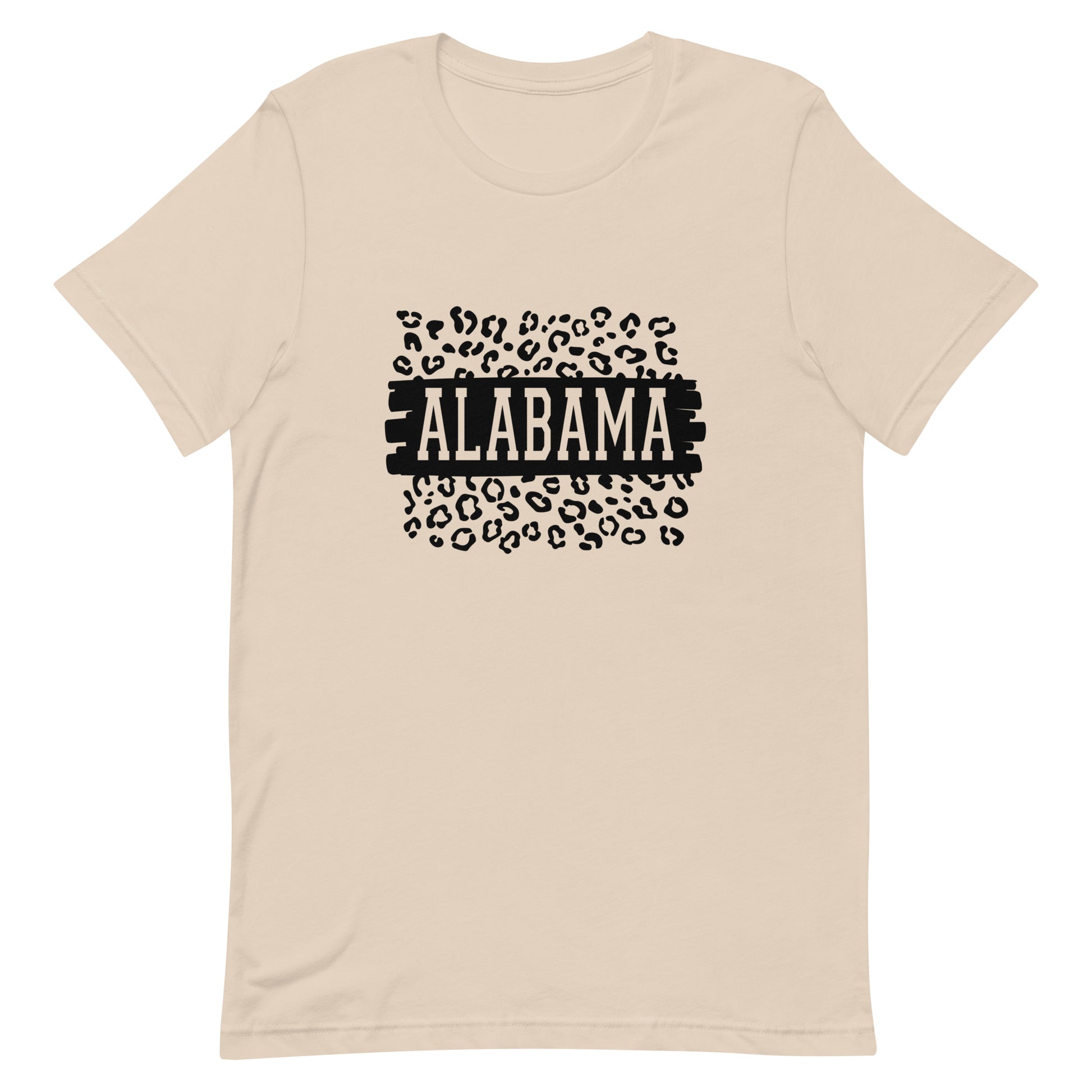 Alabama Black on Leopard Unisex T-shirt