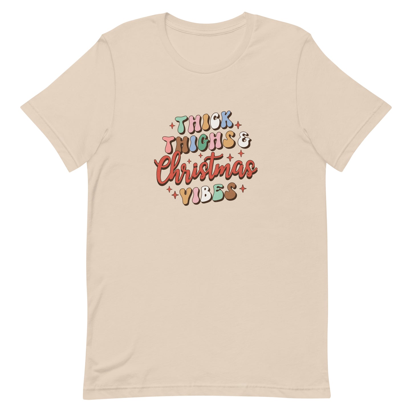 Thick Thighs & Christmas Vibes Unisex t-shirt