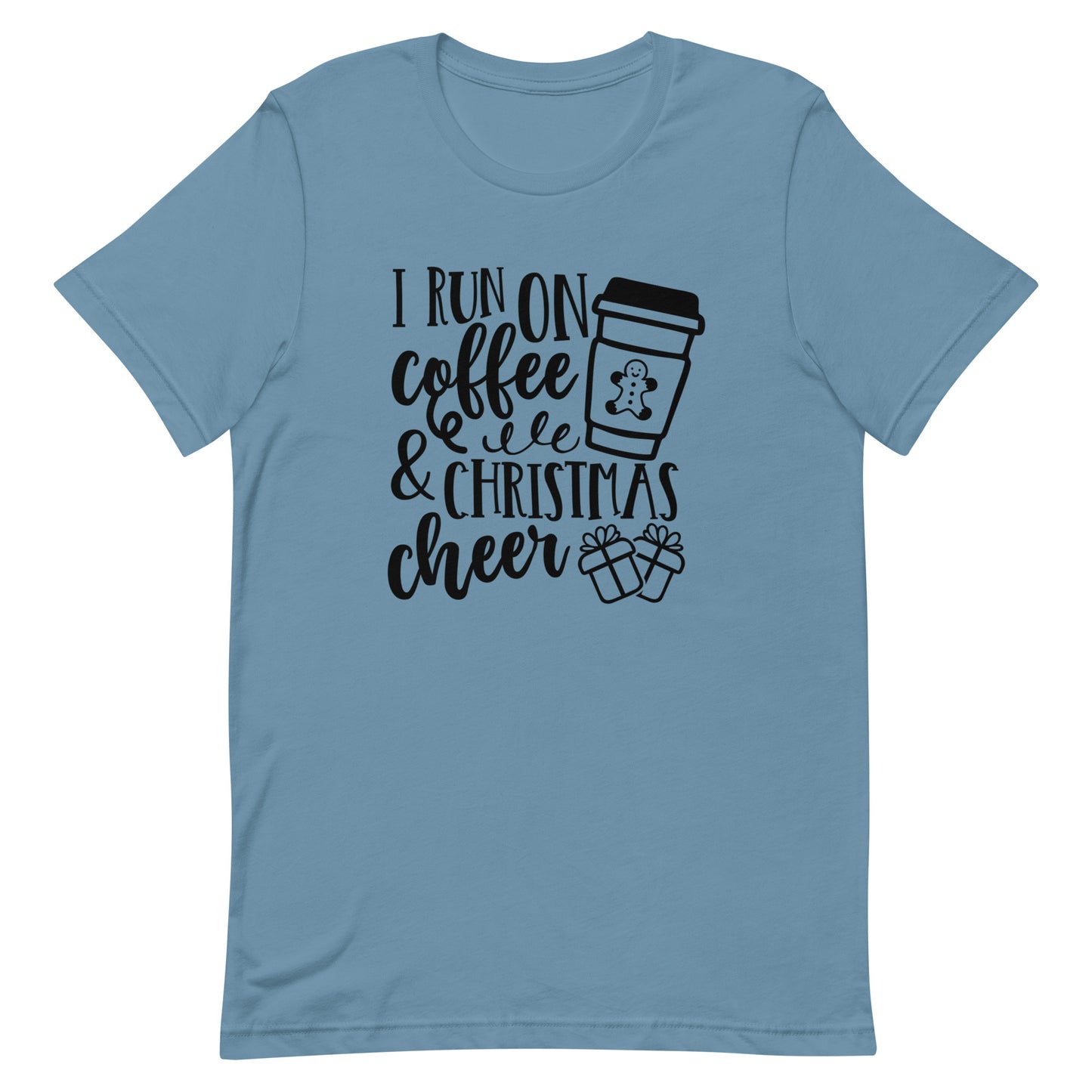 I Run on Coffee & Christmas Cheer Unisex t-shirt