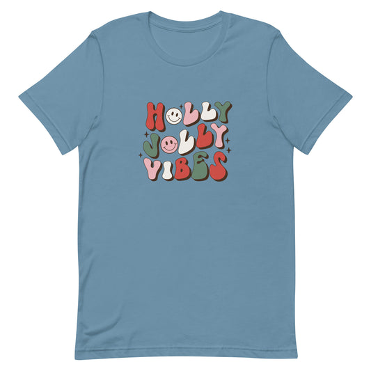 Holly Jolly Vibes Unisex T-shirt - Christmas Holiday