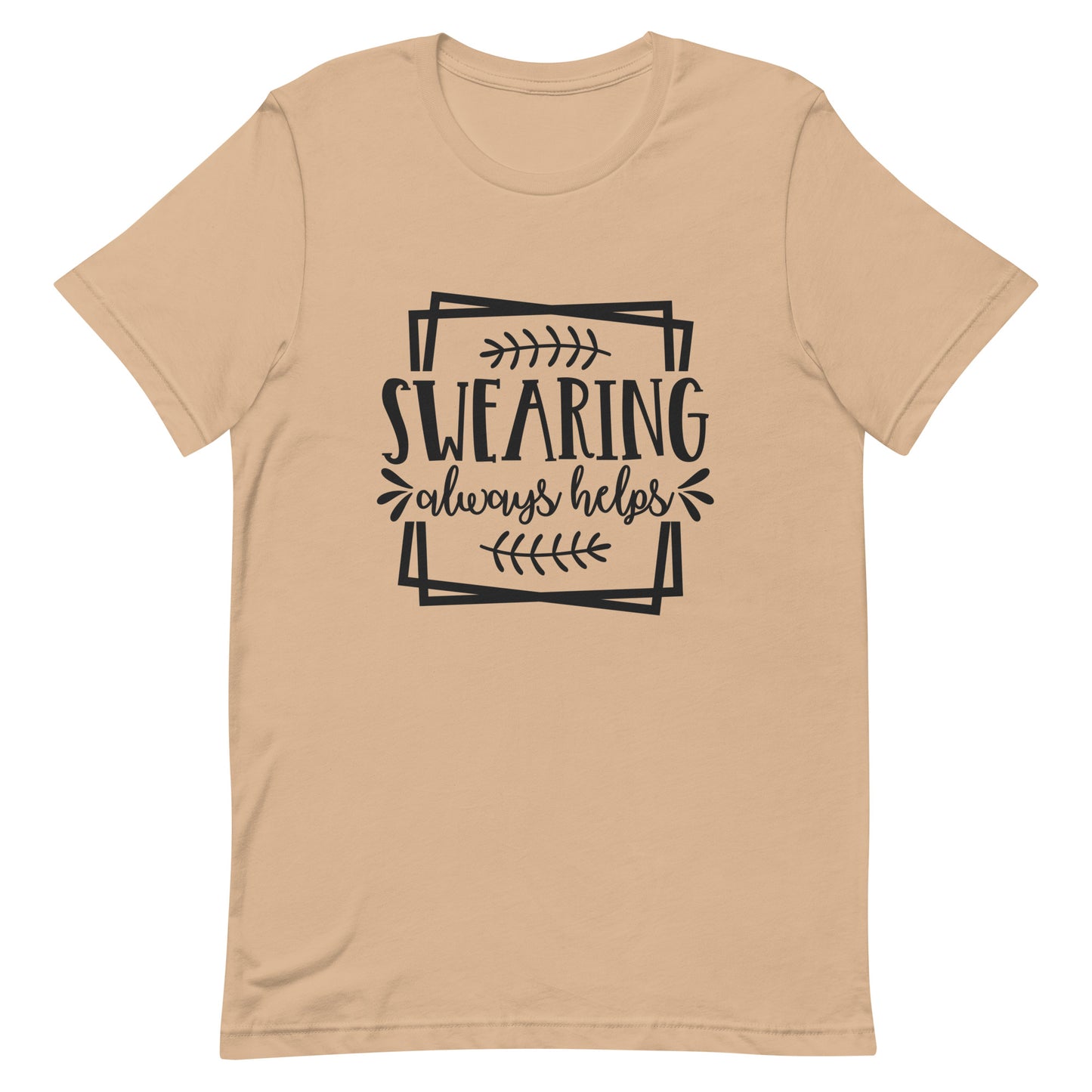 Swearing Always Helps Unisex t-shirt