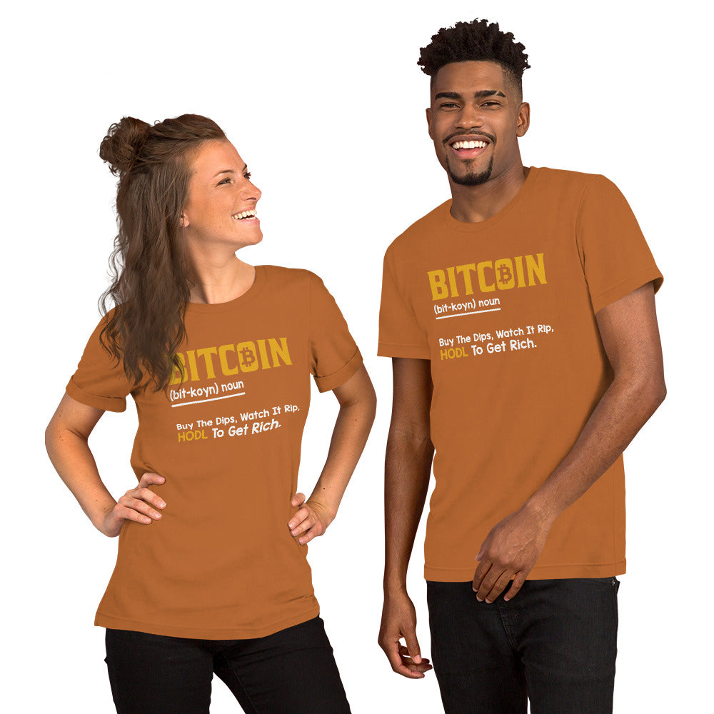 Bitcoin Definition Unisex Tshirt