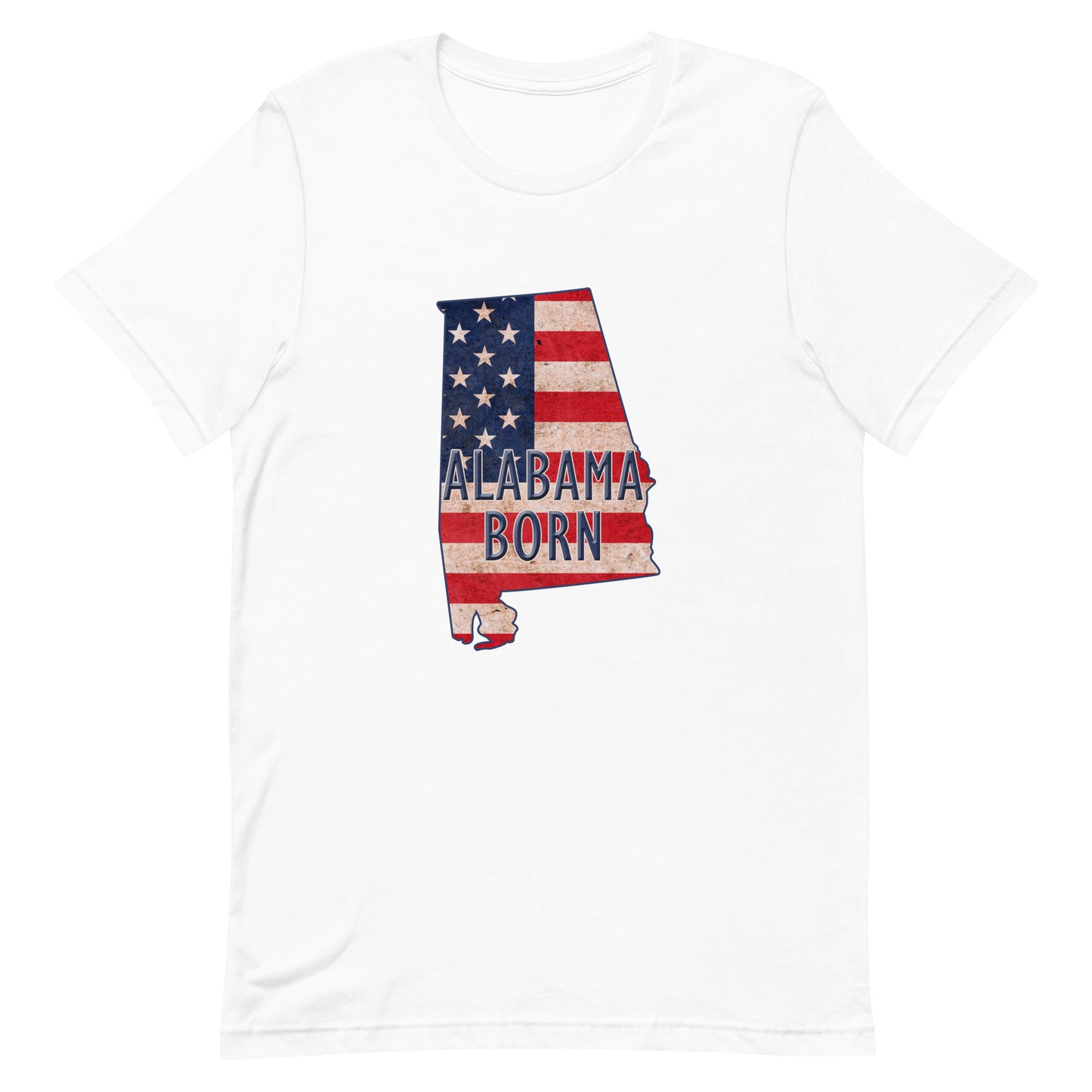 Alabama Born US Flag Unisex T-shirt