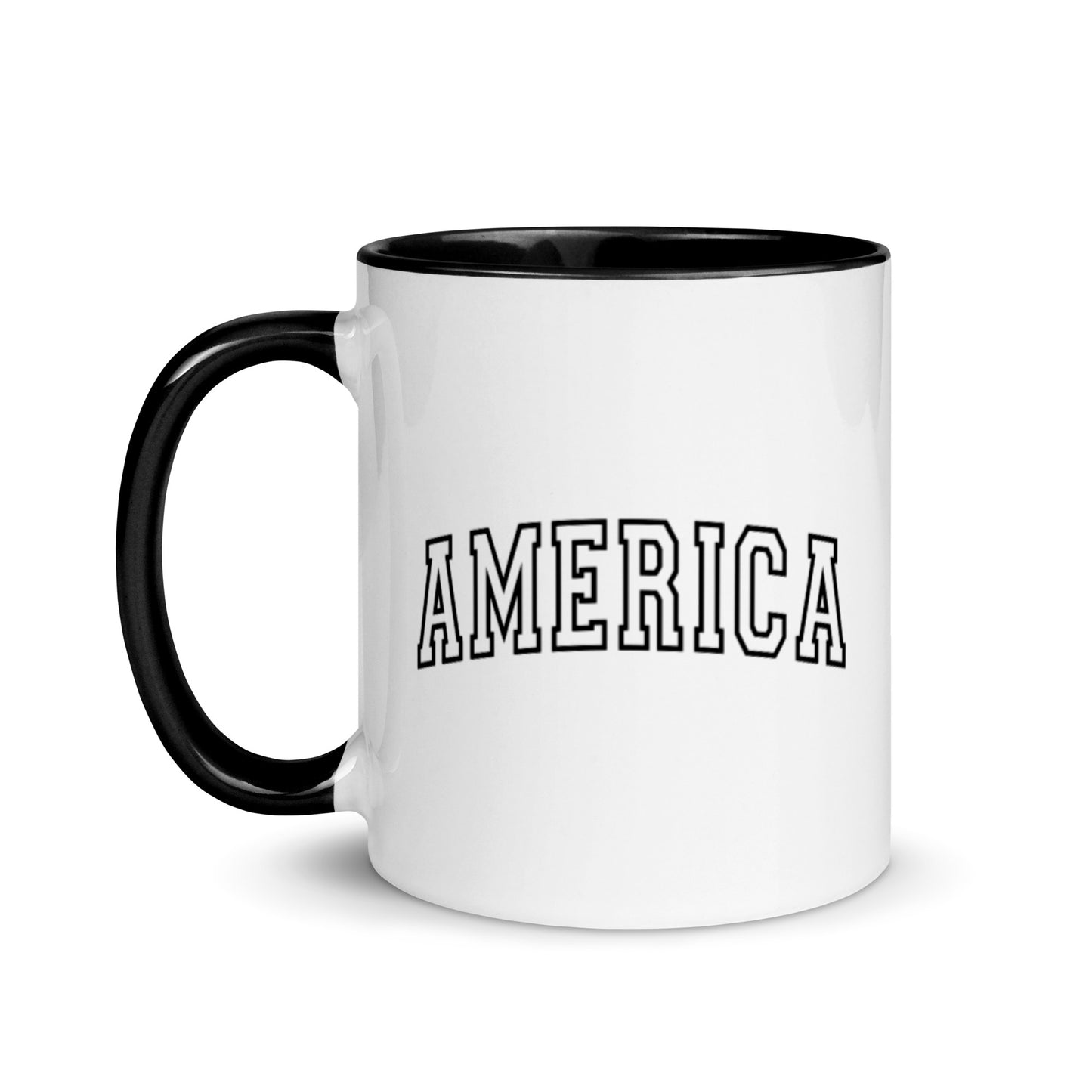 America Varsity Letters Mug with Color Inside
