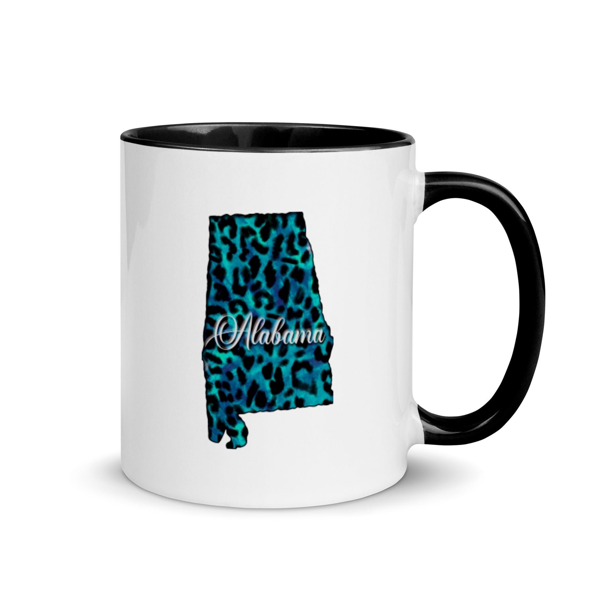 Alabama Blue Leopard Accent Mug
