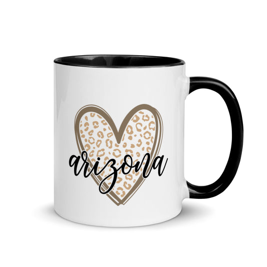 Arizona Heart Mug with Color Inside