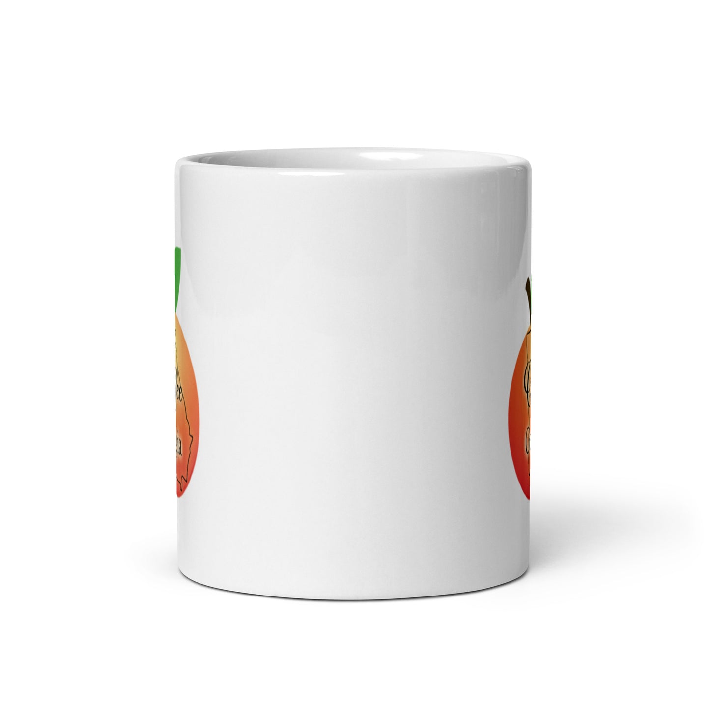 Coffee Georgia White glossy mug