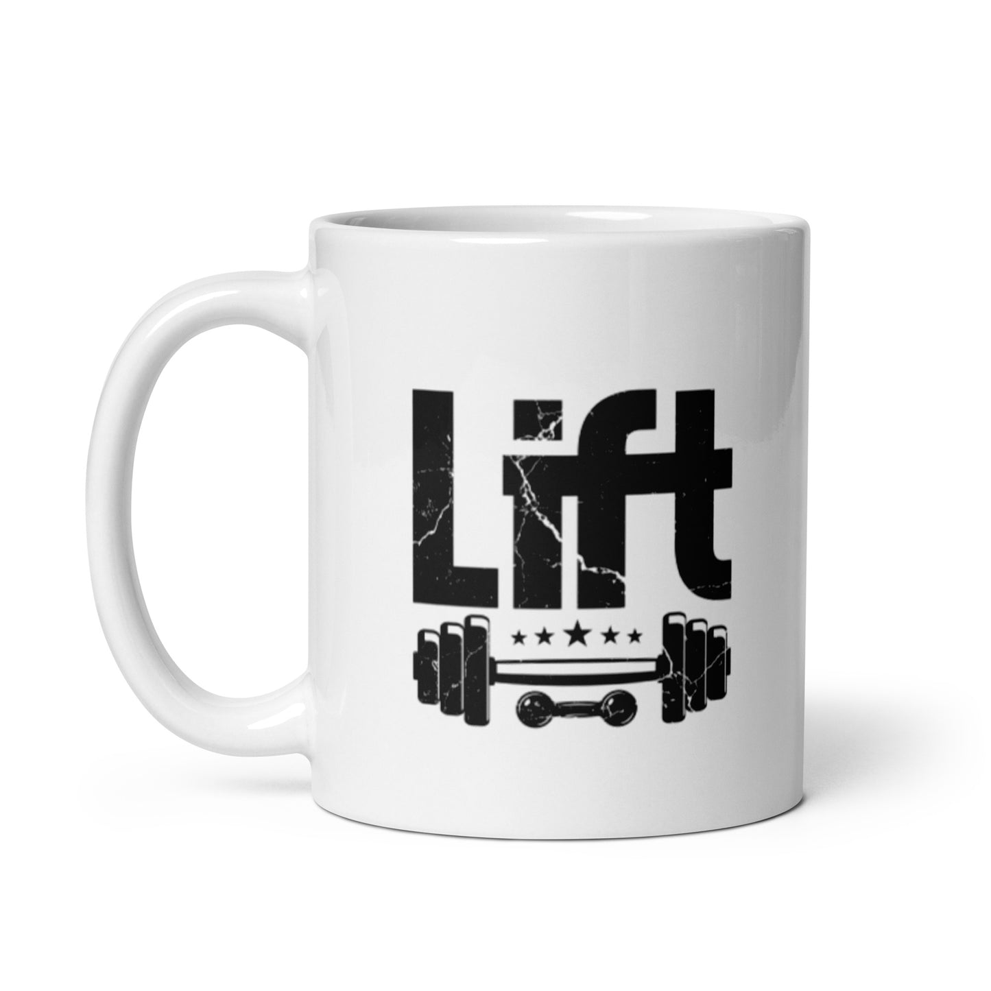 Lift White glossy mug