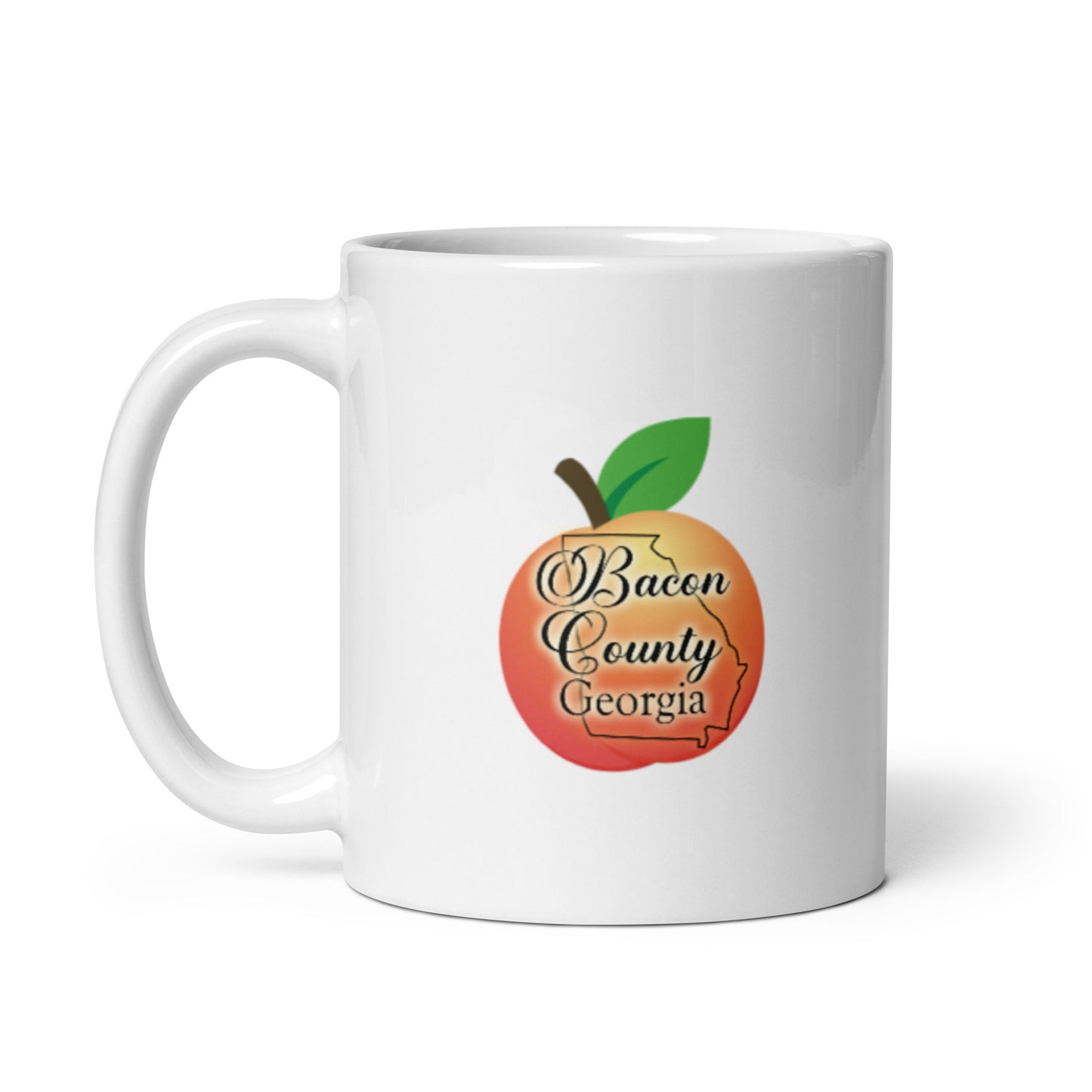 Bacon County Georgia White glossy mug