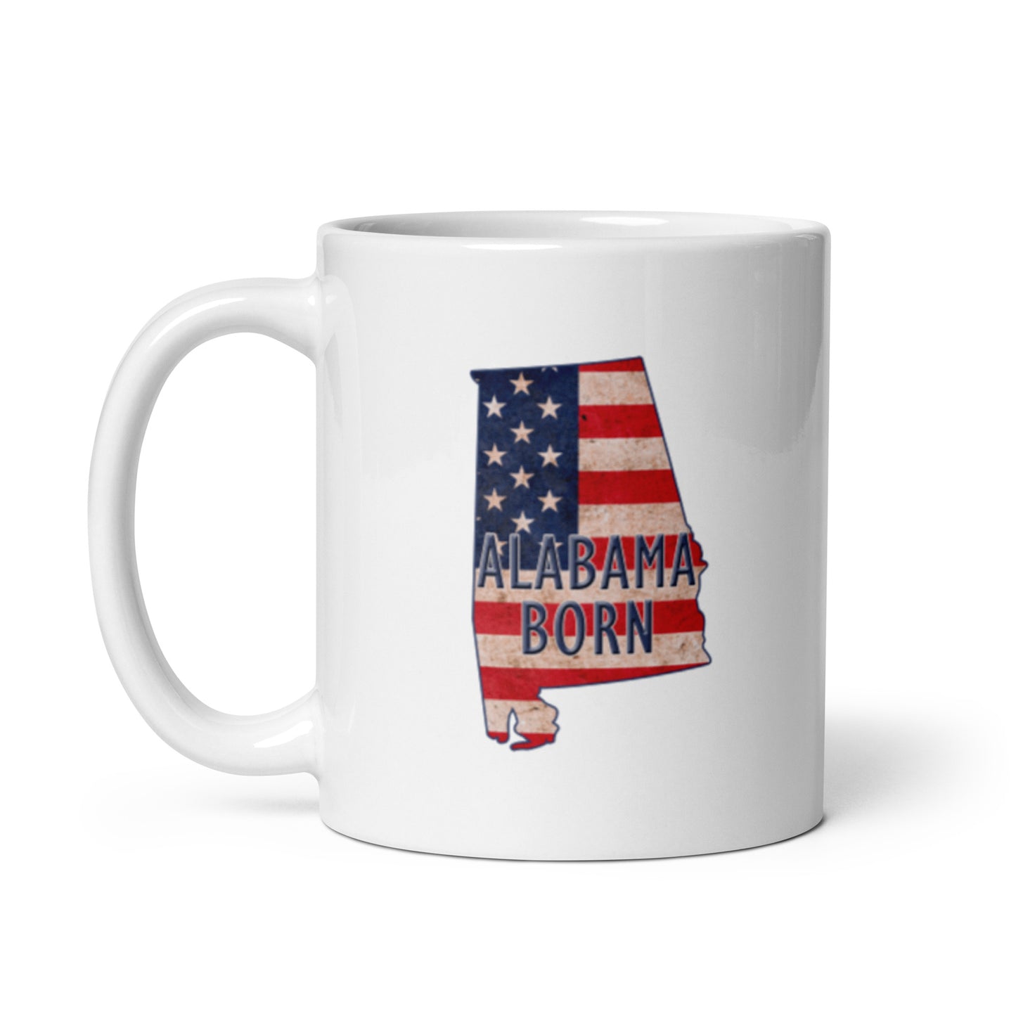 Alabama White glossy mug