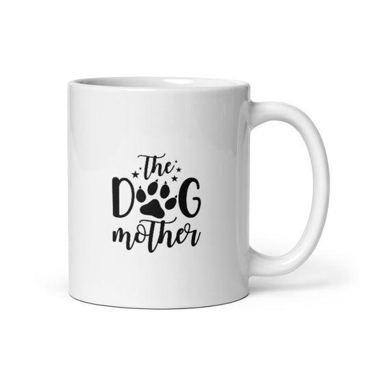 The Dog Mother White glossy mug