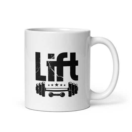 Lift White glossy mug