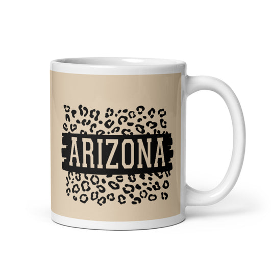 Arizona White glossy mug