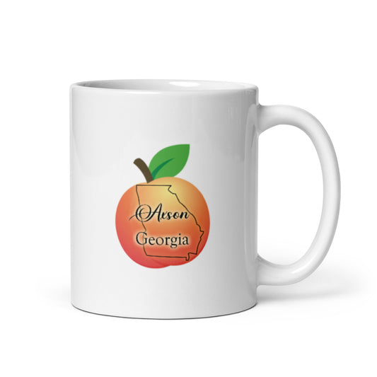 Axson Georgia White glossy mug