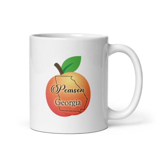 Pearson Georgia White glossy mug