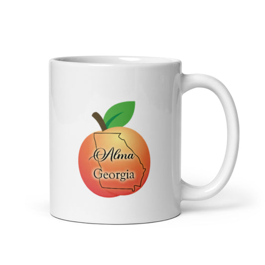 Alma Georgia White glossy mug