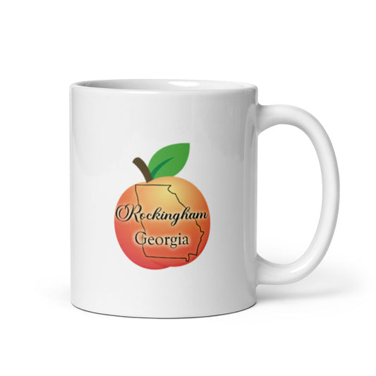 Rockingham Georgia White glossy mug