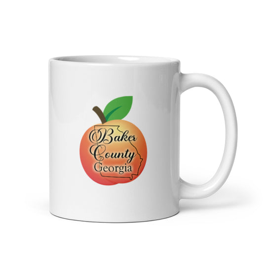 Baker County Georgia White glossy mug