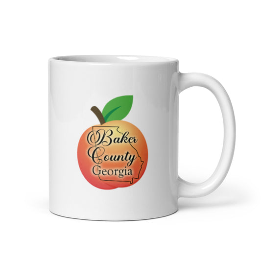 Baker County Georgia White glossy mug