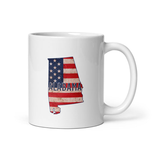 Alabama White glossy mug